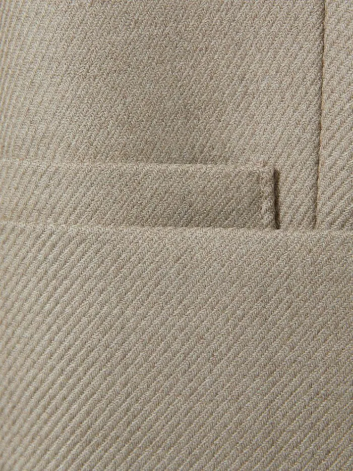 REISS Suits and Tailoring Women Wool Blend Double Breasted Blazer Neutral