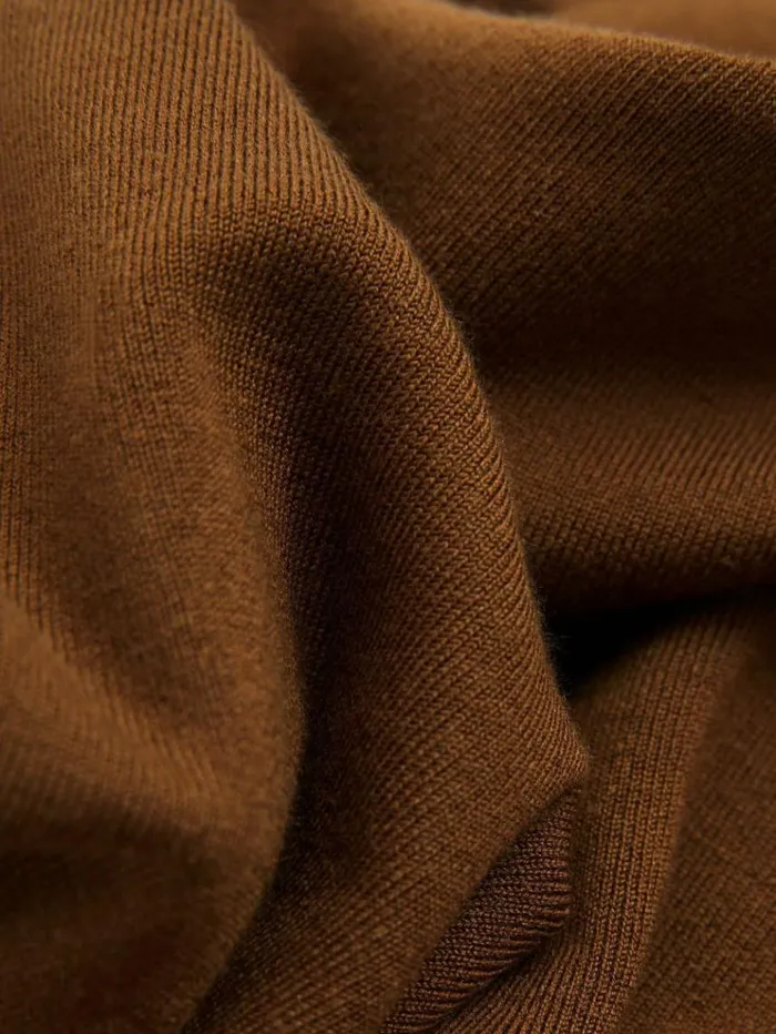 REISS Sweaters Women Atelier Knitted Silk Blend Top Chocolate