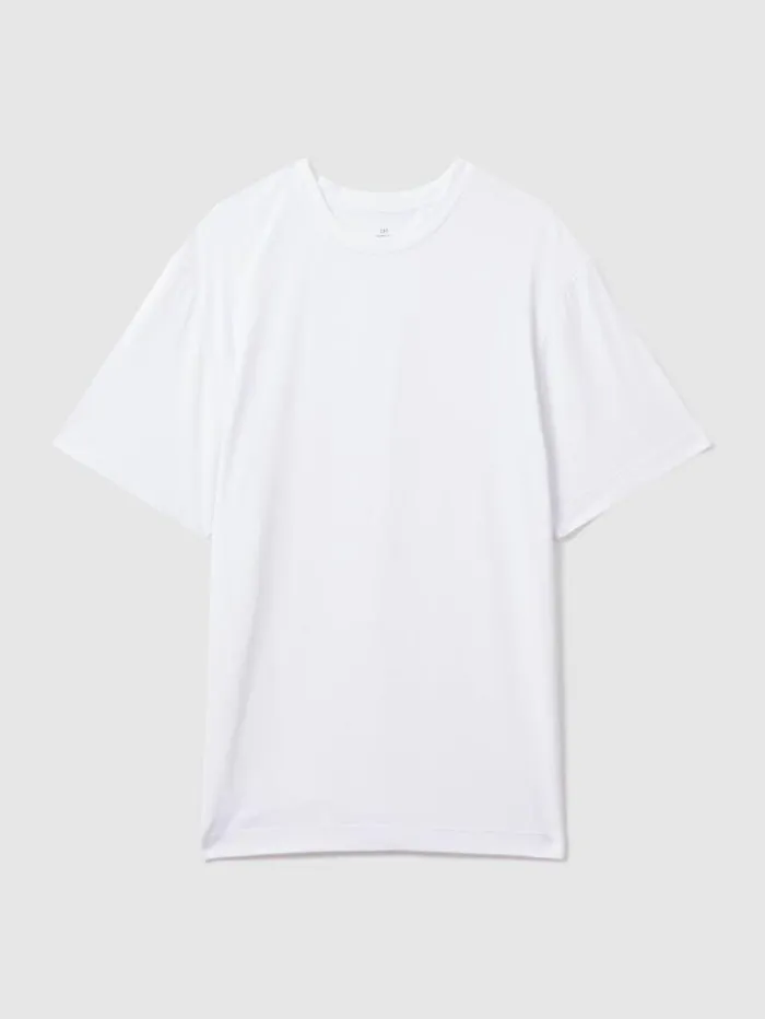 REISS Sweats Hoodies and Joggers Men CH Studios Crew Neck TShirt With TENCEL Fibers White