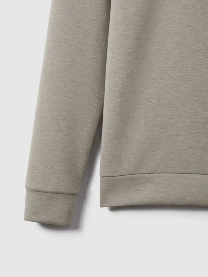REISS Sweats Hoodies and Joggers Men Interlock Jersey Hoodie Taupe REISS Sweats Hoodies and Joggers Men Interlock Jersey Hoodie Taupe