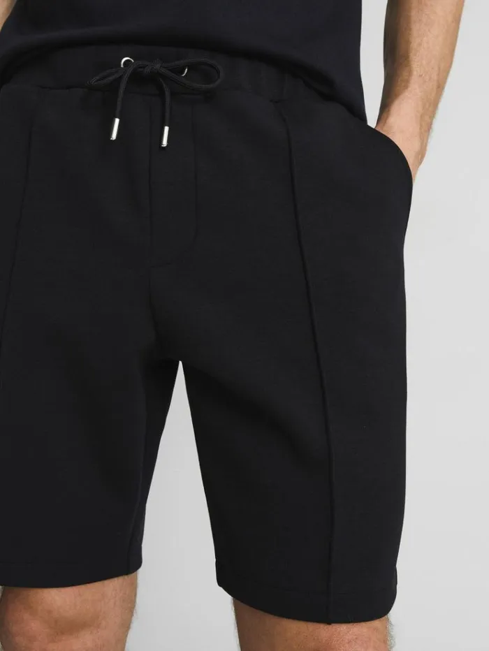 REISS Sweats Hoodies and Joggers Men Jersey Shorts Navy