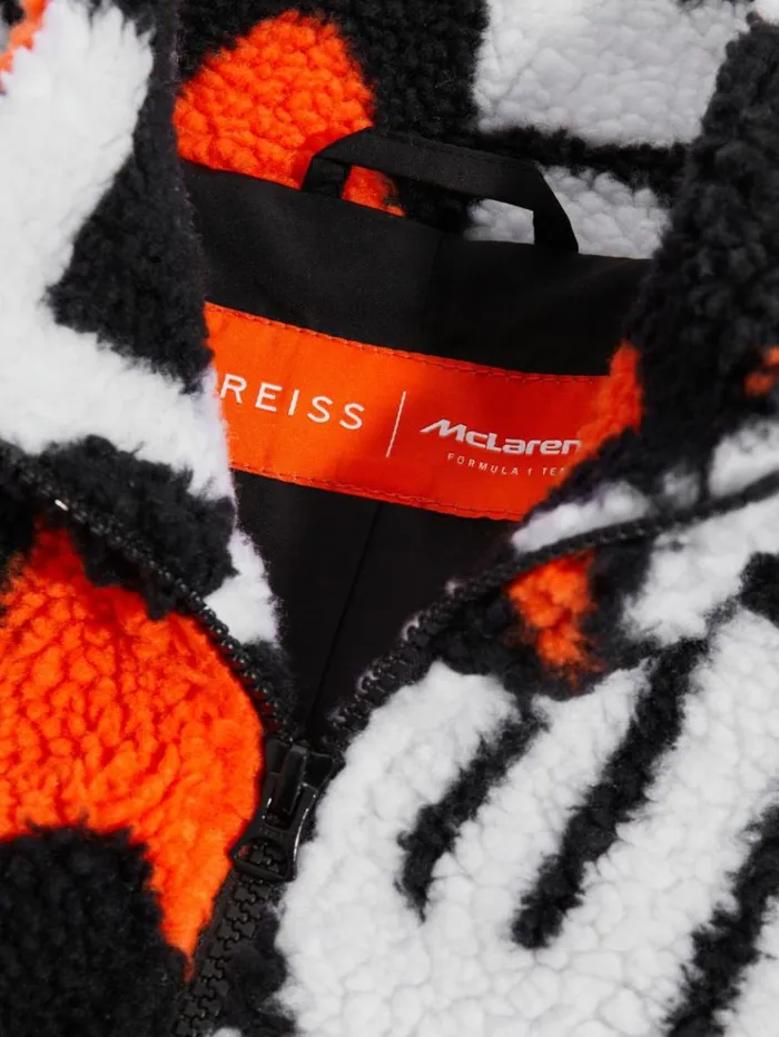 REISS Sweats Hoodies and Joggers Men McLaren F1 ZipThrough Fleece Jacket Black Multi