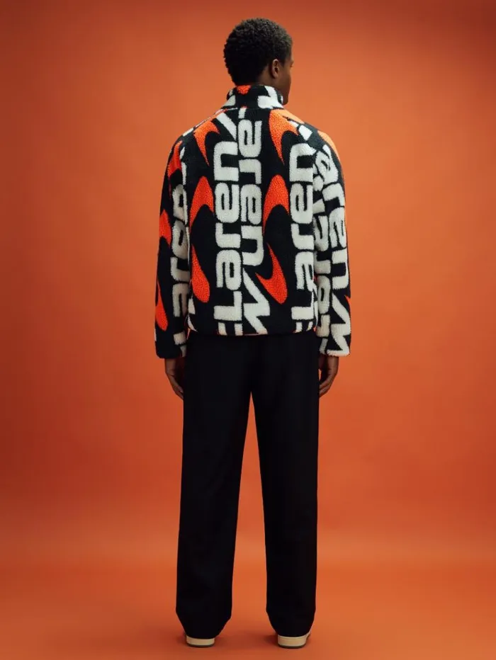 REISS Sweats Hoodies and Joggers Men McLaren F1 ZipThrough Fleece Jacket Black Multi