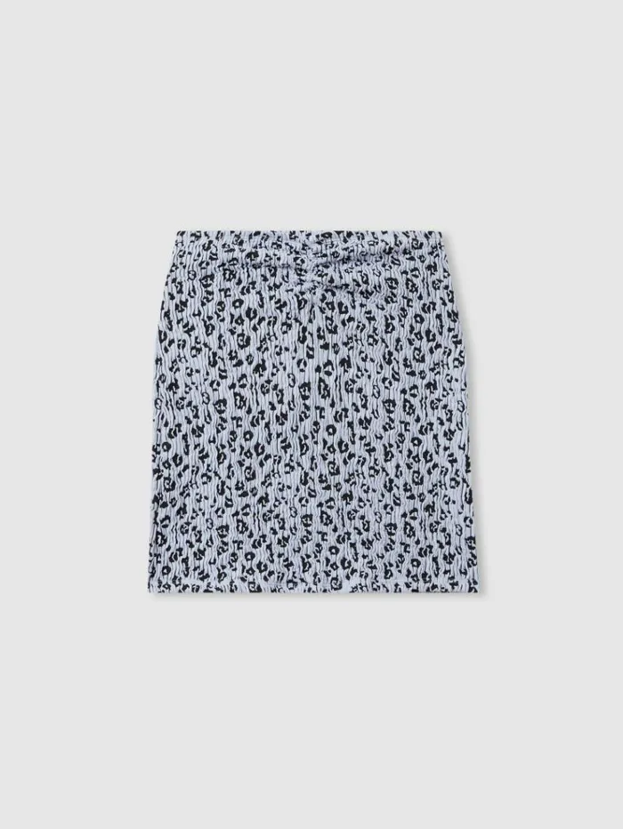 REISS Swimwear Women Good American Always Fits Textured Leopard Print Mini Skirt Blue Print REISS Swimwear Women Good American Always Fits Textured Leopard Print Mini Skirt Blue Print