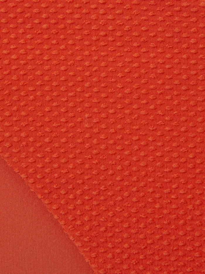 REISS Swimwear Women Textured High Rise Bikini Bottoms Orange