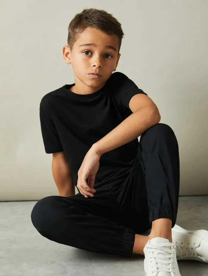 REISS TShirts Children Crew Neck TShirt Black