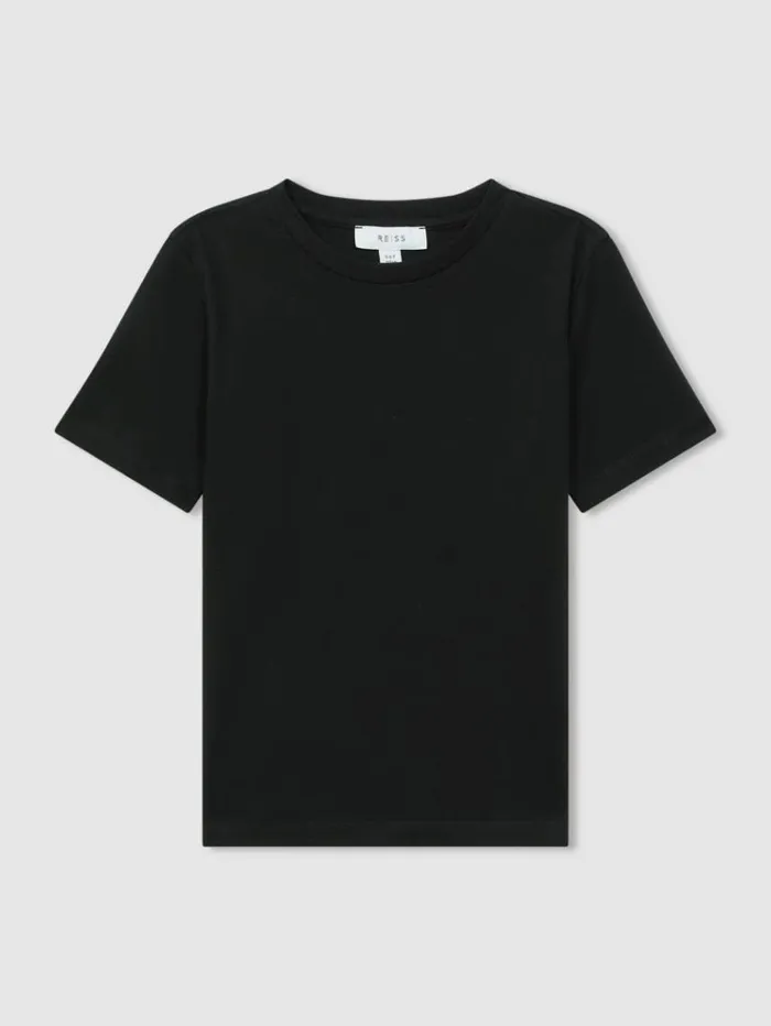 REISS TShirts Children Crew Neck TShirt Black