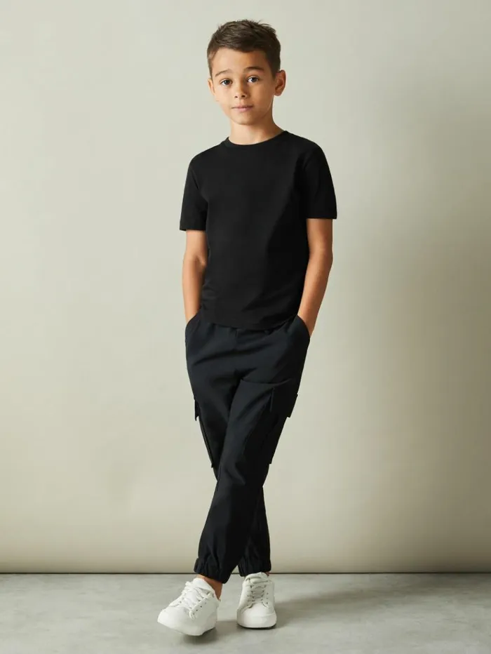REISS TShirts Children Crew Neck TShirt Black