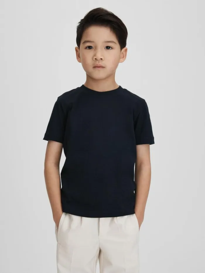REISS TShirts Children Crew Neck TShirt Navy