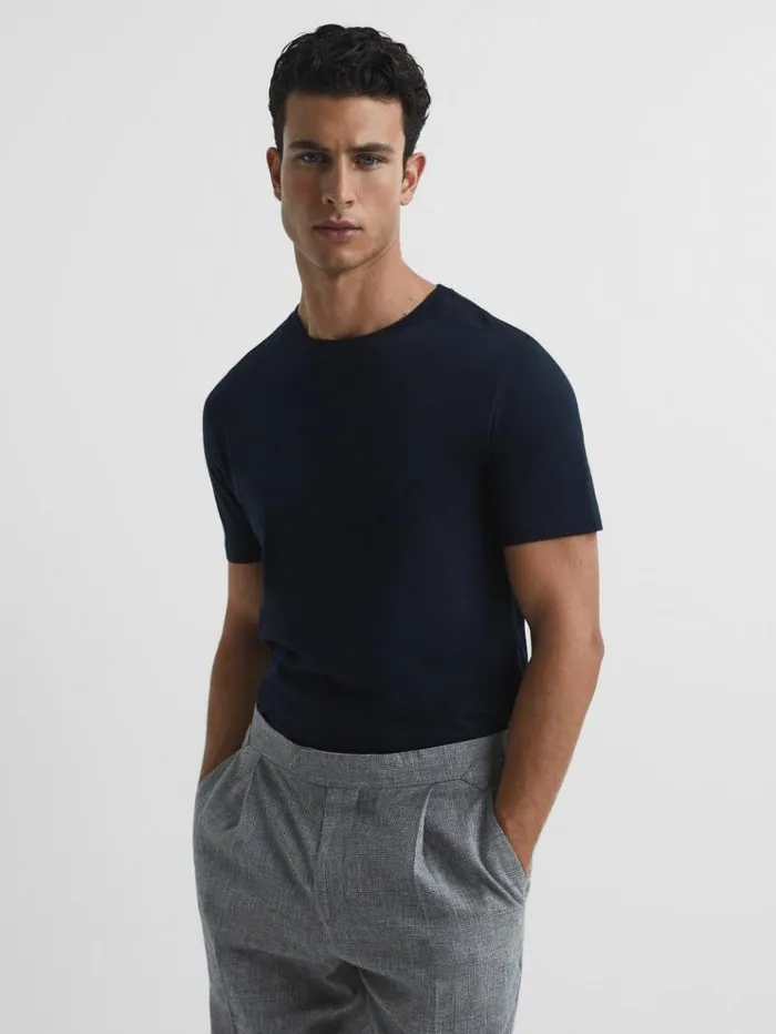 REISS TShirts Men Crew Neck TShirt Navy