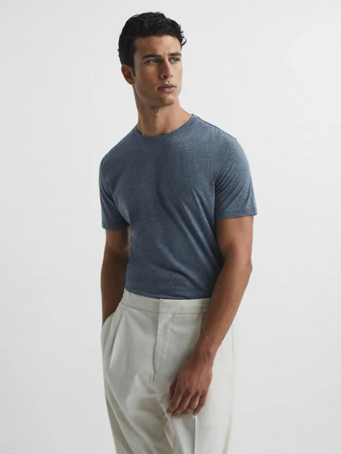 REISS TShirts Men Crew Neck TShirts 3 Pack Multi Melange