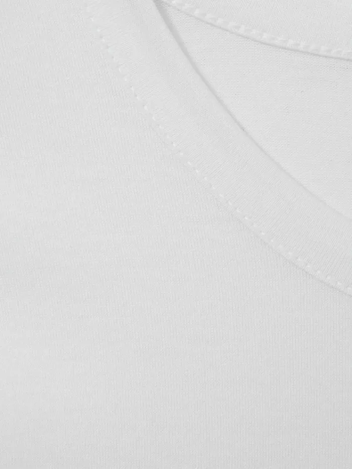 REISS TShirts Men Mercerised Crew Neck TShirt White