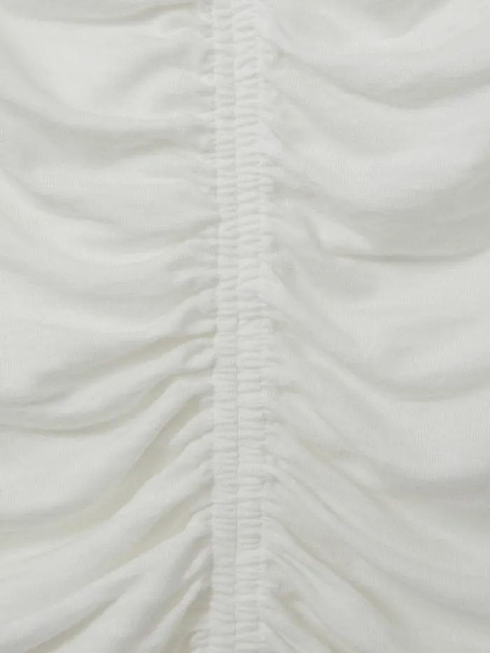 REISS Tops Women LyocellWool Ruched Vest Cream