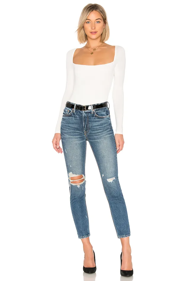 Remi Bodysuit White Women Lovers and Friends Tops