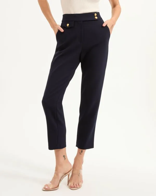 Renzo Pant Navyandgold Women Veronica Beard Pants Renzo Pant Navyandgold Women Veronica Beard Pants