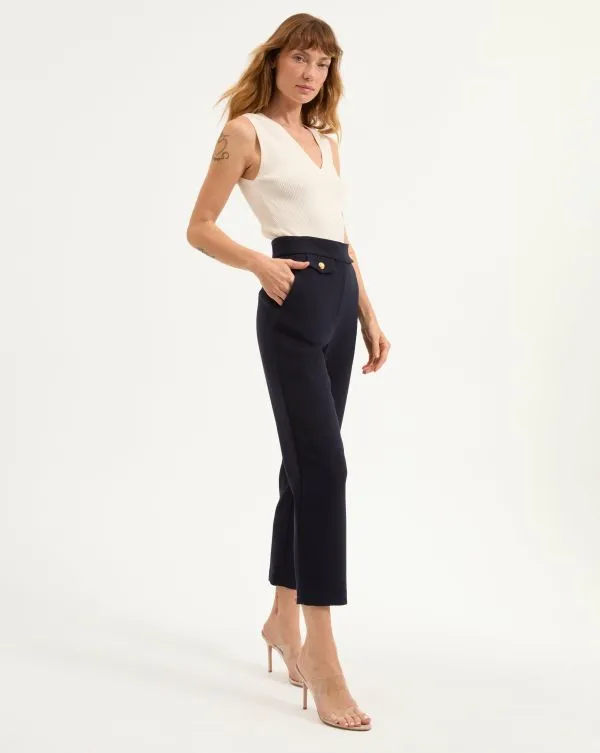 Renzo Pant Navyandgold Women Veronica Beard Pants Renzo Pant Navyandgold Women Veronica Beard Pants