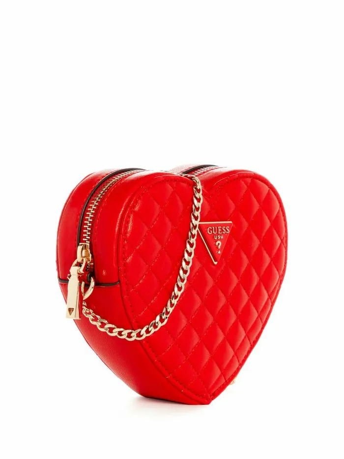 Rianee Heart Crossbody Bag Red Handbags GUESS Women Rianee Heart Crossbody Bag Red Handbags GUESS Women