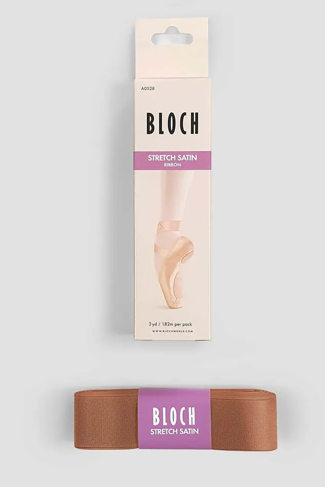 Ribbons and Elastics Bloch Accessories Stretch Satin Ribbon B27 Satin
