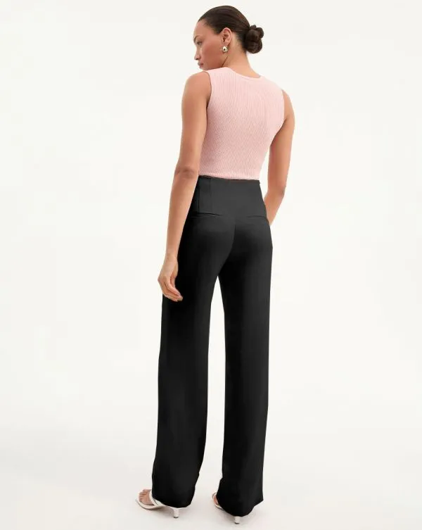 Ronin WideLeg Pant Black Women Veronica Beard Pants Ronin WideLeg Pant Black Women Veronica Beard Pants