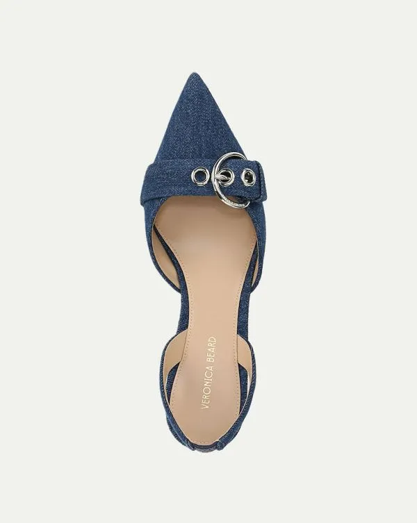 Roxy Denim Slingback Pump Denim Blue Women Veronica Beard Shoes
