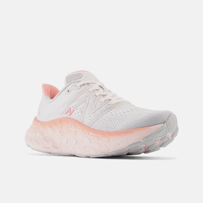 Running Fresh Foam X More v4 Quartz Grey with Washed Pink and Grapefruit 8211 New Balance Women