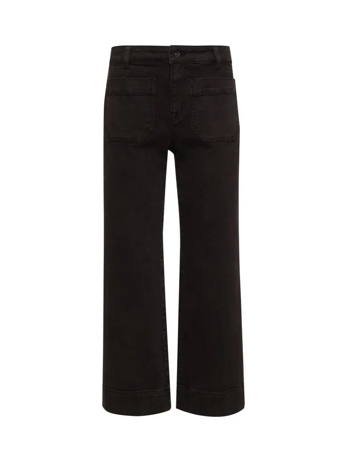 Sanctuary Clothing Denim Women The Marine Standard Rise Denim Pant Obsidian