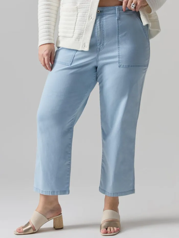 Sanctuary Clothing Denim Women Vacation Crop High Rise Pant Ultra Pale Inclusive Collection Sanctuary Clothing Denim Women Vacation Crop High Rise Pant Ultra Pale Inclusive Collection