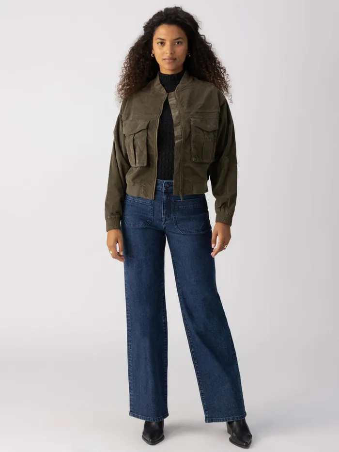 Sanctuary Clothing Jackets and Outerwear Women Corduroy Surplus Bomber Jacket Burnt Olive Sanctuary Clothing Jackets and Outerwear Women Corduroy Surplus Bomber Jacket Burnt Olive