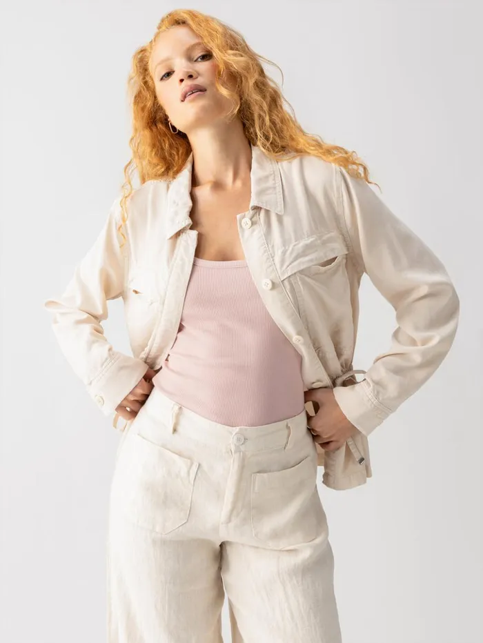 Sanctuary Clothing Jackets and Outerwear Women Lora Surplus Jacket Crystal Stone