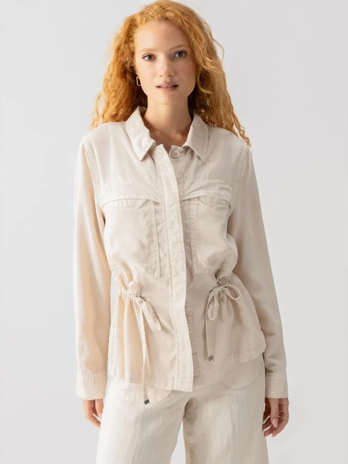 Sanctuary Clothing Jackets and Outerwear Women Lora Surplus Jacket Crystal Stone
