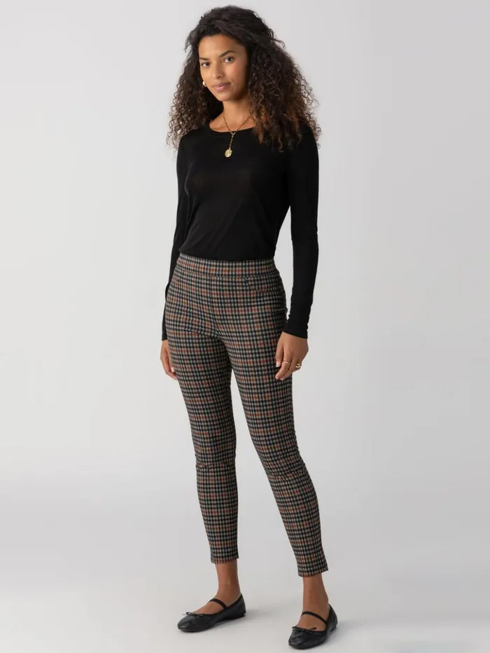 Sanctuary Clothing Leggings Women Runway SemiHigh Rise Legging Arrow Plaid