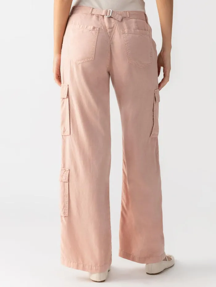 Sanctuary Clothing Pants Women Doheny Standard Rise Cargo Pant Smokey Rose