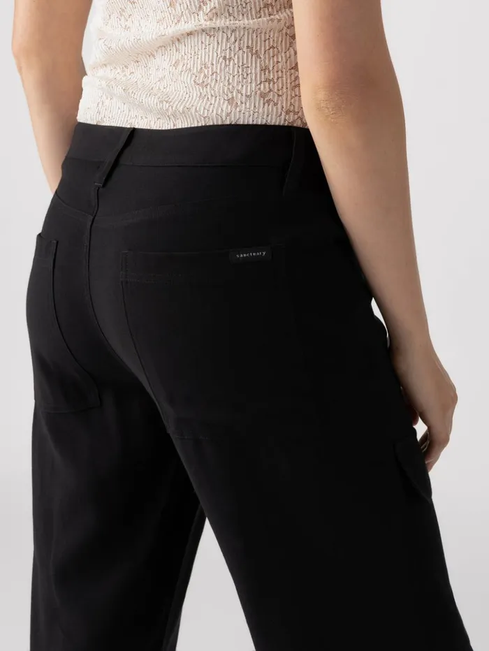 Sanctuary Clothing Pants Women Low Slung Y2K Standard Rise Cargo Pant Black Sanctuary Clothing Pants Women Low Slung Y2K Standard Rise Cargo Pant Black
