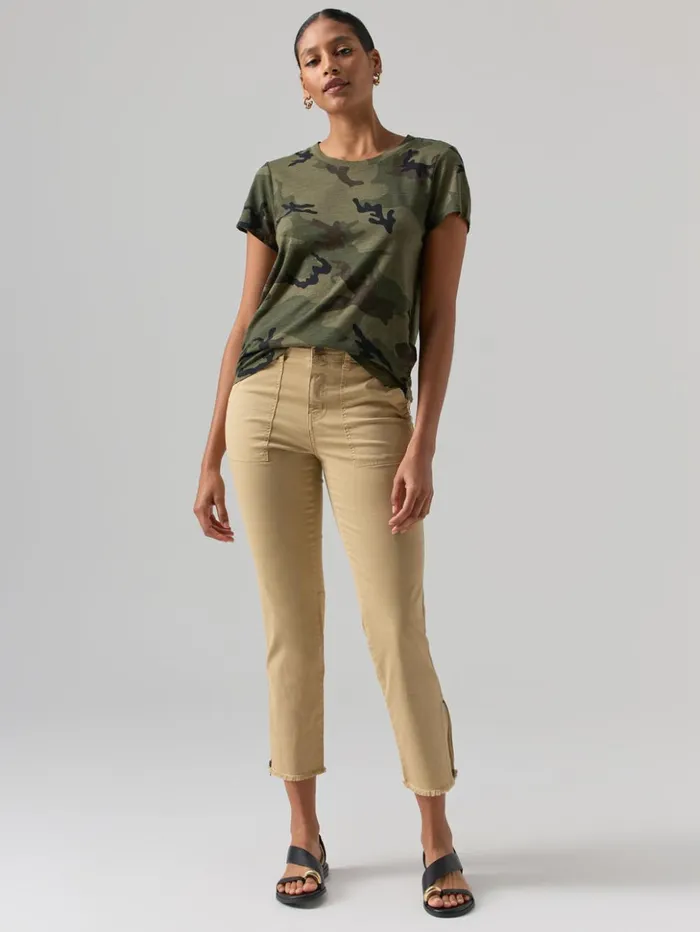 Sanctuary Clothing Pants Women Peace Maker Standard Rise Pant True Khaki