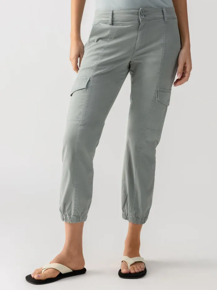 Sanctuary Clothing Pants Women Rebel Standard Rise Cargo Pant Eucalyptus