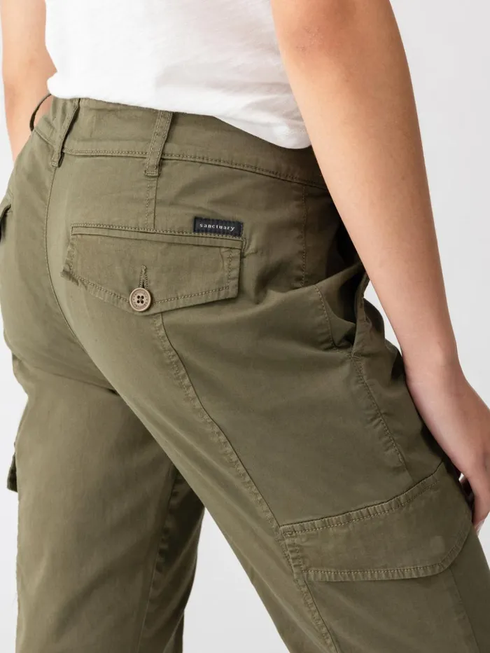 Sanctuary Clothing Pants Women Rebel Standard Rise Pant Hiker Green
