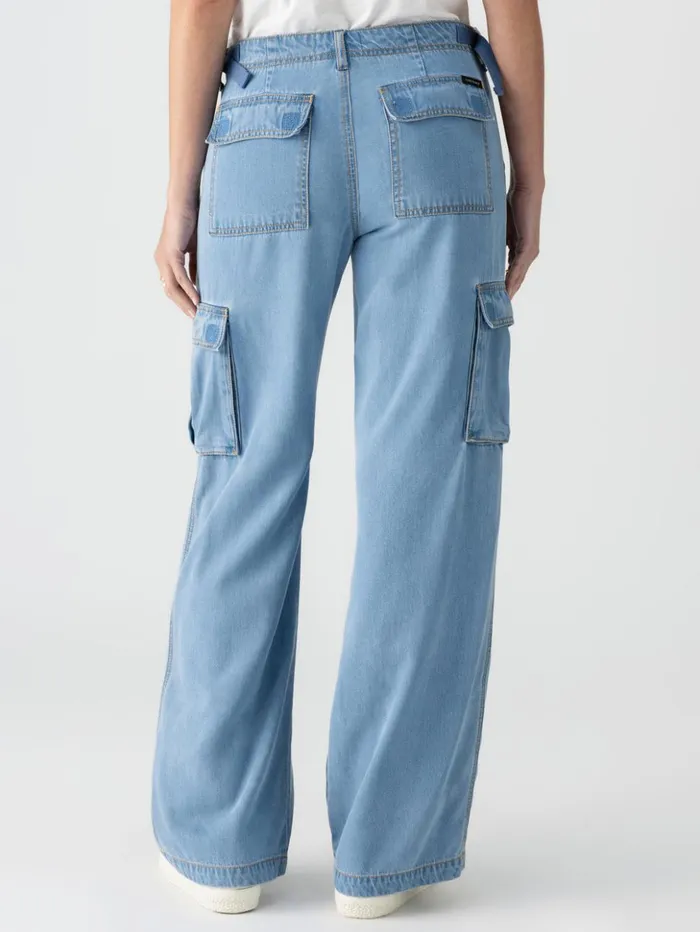 Sanctuary Clothing Pants Women Reissue Cargo Standard Rise Pant Sun Drenched