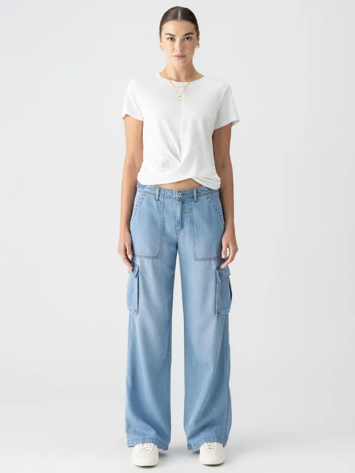 Sanctuary Clothing Pants Women Reissue Cargo Standard Rise Pant Sun Drenched