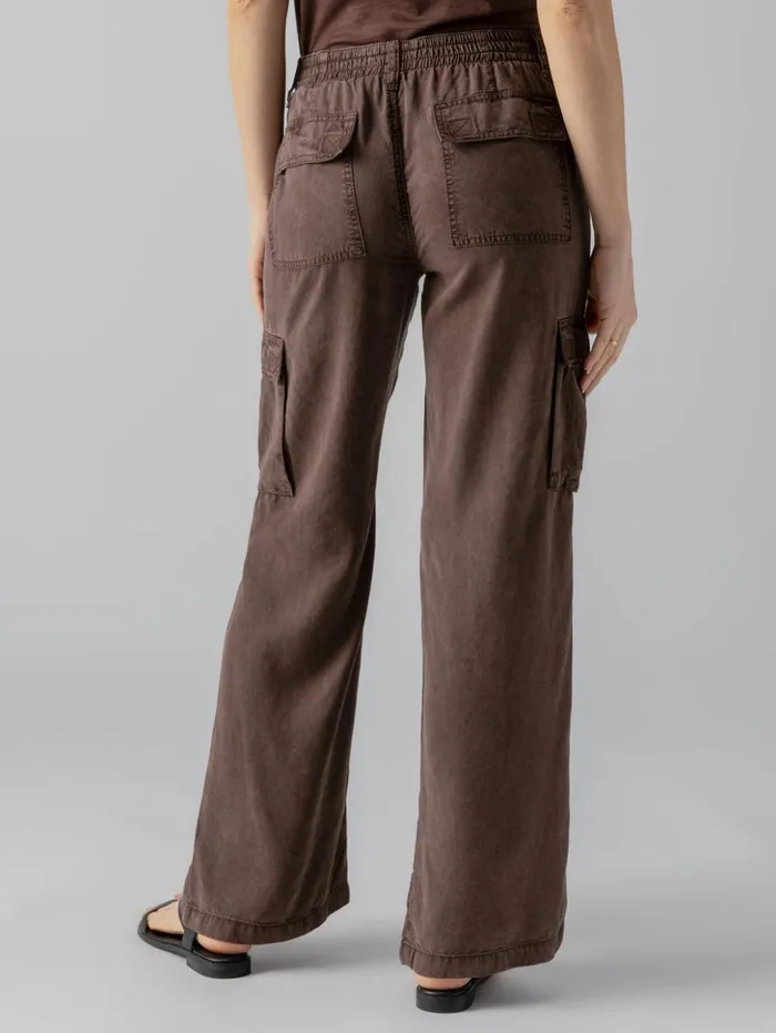 Sanctuary Clothing Pants Women Relaxed Reissue Cargo Standard Rise Pant Mud Bath