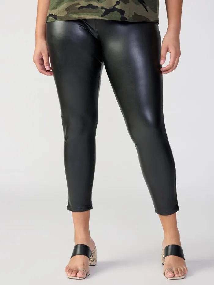 Sanctuary Clothing Pants Women Runway High Rise Legging Slick Black Inclusive Collection