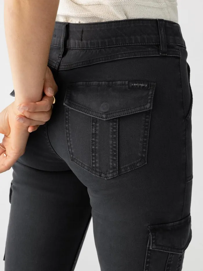 Sanctuary Clothing Pants Women Sculpted Hayden Bootcut Standard Rise Pant Black