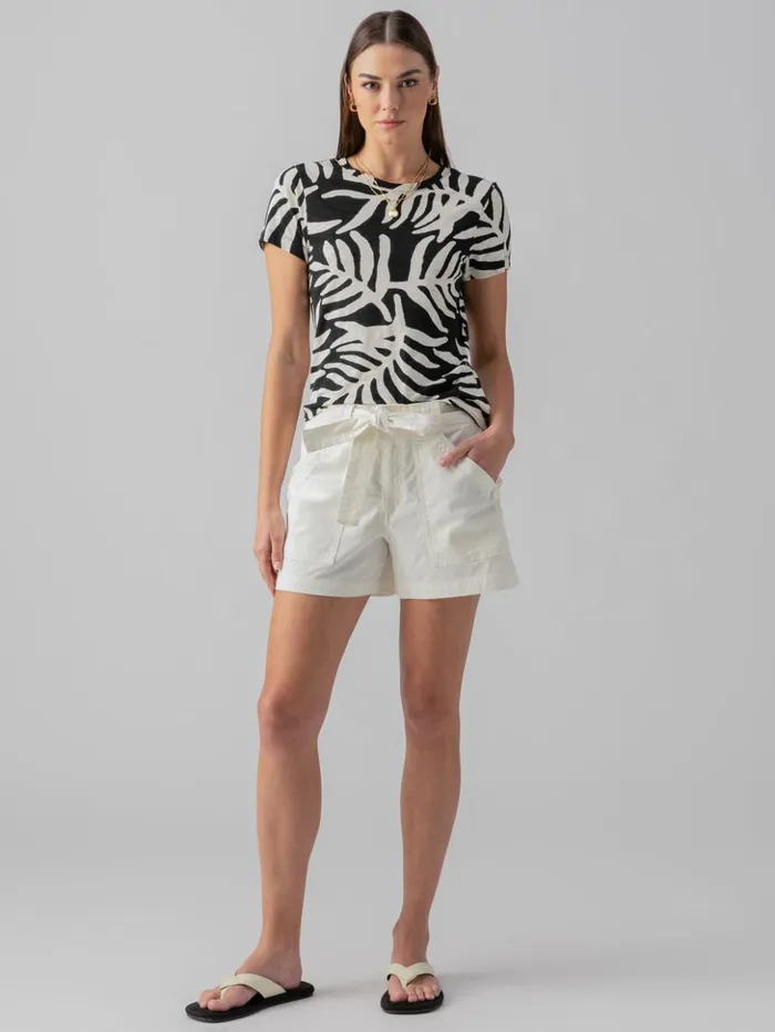 Sanctuary Clothing Shorts Women Reissue Sash Standard Rise Short Powdered Sugar