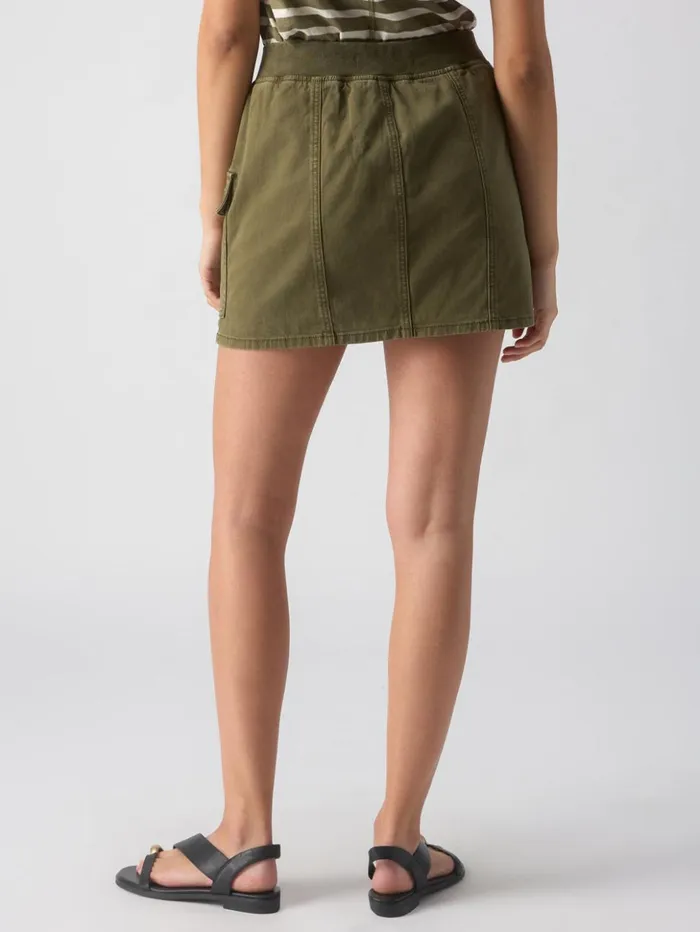Sanctuary Clothing Skirts Women Surplus Essential SemiHigh Rise Skirt Burnt Olive