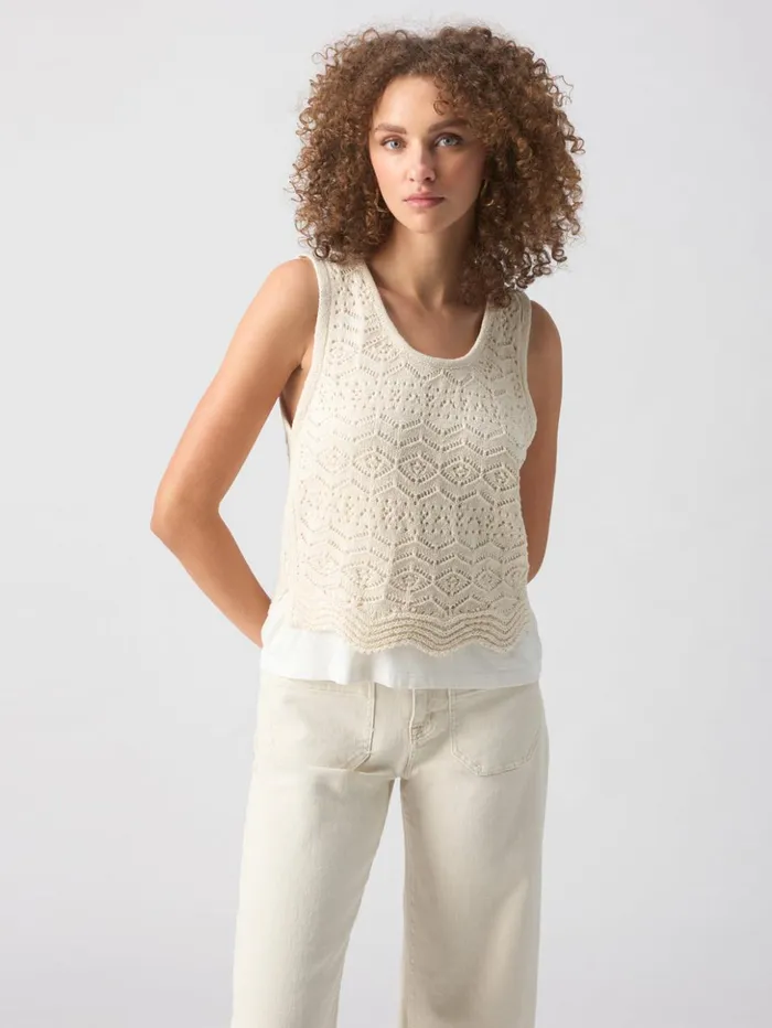 Sanctuary Clothing Sweaters and Cardis Women Flow With It Top Eco Natural