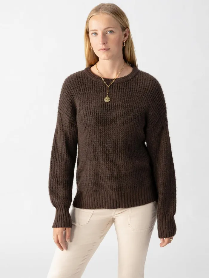 Sanctuary Clothing Sweaters and Cardis Women Snow Bunny Sweater Coffee