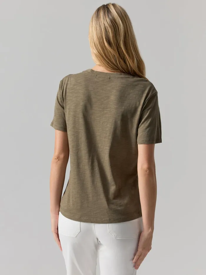 Sanctuary Clothing Tees and Tops Women Riptide Twist Tee Burnt Olive Sanctuary Clothing Tees and Tops Women Riptide Twist Tee Burnt Olive