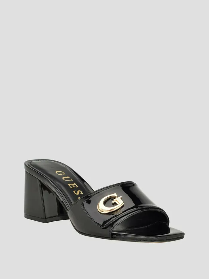 Sandals Gallai Block Heel Mules Black 002 8211 GUESS Women
