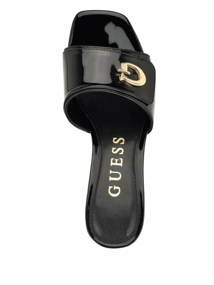 Sandals Gallai Block Heel Mules Black 002 8211 GUESS Women Sandals Gallai Block Heel Mules Black 002 8211 GUESS Women