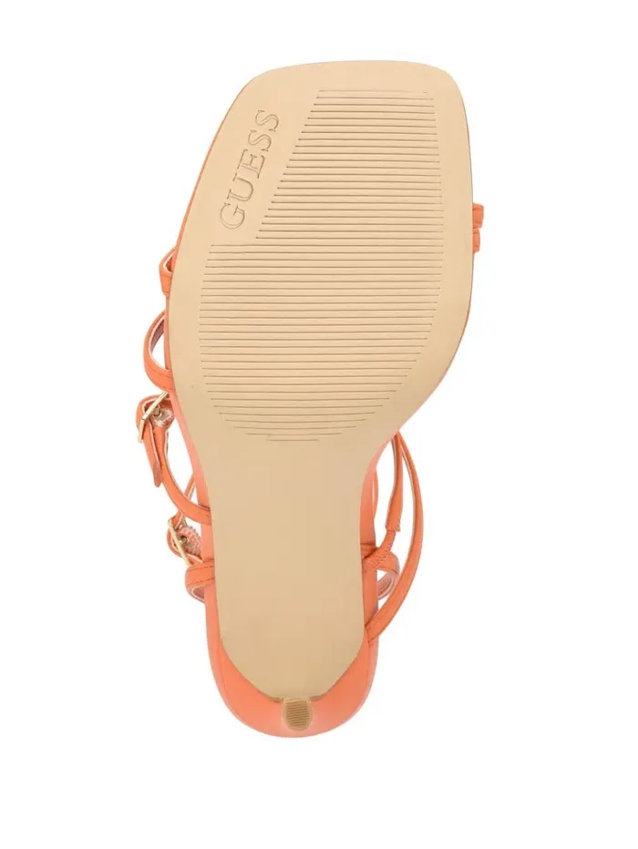 Sandals GUESS Women Bolten Strappy Stiletto Heels Orange