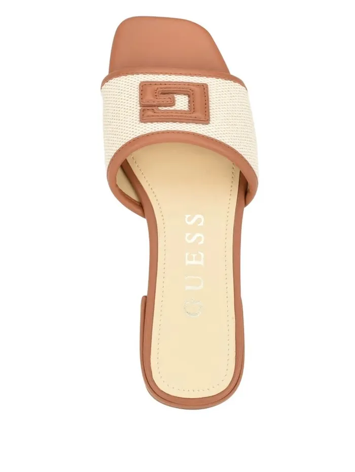 Sandals GUESS Women Tampa Signature G Sandals Medium Natural 101